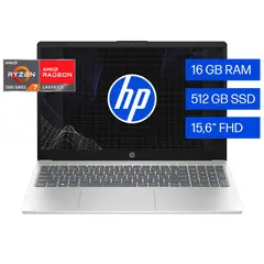 HP - Portátil 15-fc0275la AMD Ryzen 7 - 7730U 16GB RAM 512GB SSD 15.6" HD FreeDOS