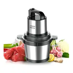 TECNOHOGAR JS - Molinillo Eléctrico picador Carne 800w 4Litros Acero Inoxidable