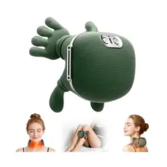 TECNOHOGAR JS - Masajeador Hombros Cuello Calor Terapia Ajustable Tipo Mano