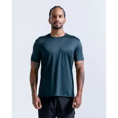 RACKETBALL - Camiseta En Malla Con Estampado, Color Verde Oscuro Para Hombre