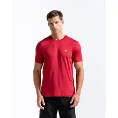 RACKETBALL - Camiseta Núcleo Manga Corta, Color Rojo Para Hombre