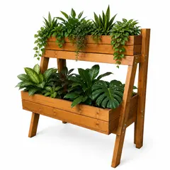 WOODMADE - Huerta Dos Niveles Madera Inmunizada