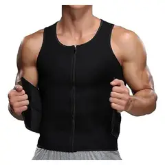 GENERICO - Chaleco Faja Modeladora Masculina Doble Ajuste - M