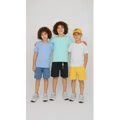 BALLESTA KIDS - Pack x3 Camisetas Básicas para Niño Algodón Suaves y Cómodas