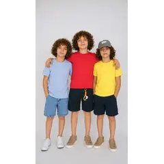 BALLESTA KIDS - Pack x3 Camisetas Básicas para Niño Algodón Suaves y Cómodas