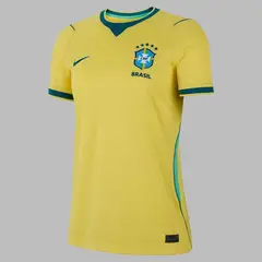 NIKE - Camiseta Mujer Brasil Local Stadium 2026 - Amarillo - Fútbol - Uso deportivo