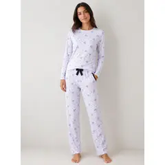 EMPIJAMADAS - Pijama Mujer Pantalon Largo con Bolsillos y Camisa Manga Larga