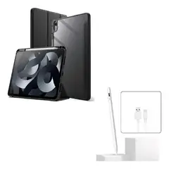 GENERICO - FORRO ESTUCHE SMART CASE CRISTAL PARA TABLET XIAOMI REDMI PAD 2 + LAPIZ PARA TABLET NEGRO