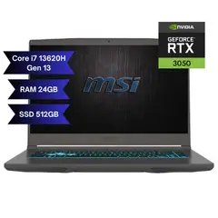 MSI - PORTATIL THIN 15 - INTEL CORE I7 13620H - RAM 24GB - 512GB SSD - 15,6 FHD - GEFORCE RTX 3050 4GB