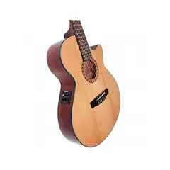 CORT - Guitarra Electroacustica De Nylon Cec5 Natural Lacada