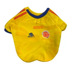 GENERICO - Camiseta Colombia Tricolor Amarilla Para Perros Talla L