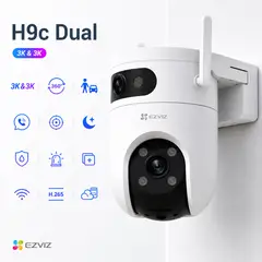 EZVIZ - Cámara Exterior H9c Lente Dual 3k105 Wifi Ia 360°