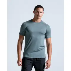 RACKETBALL - Camiseta Slim Evolución Manga Corta, Color Verde Para Hombre