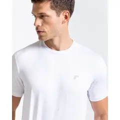 RACKETBALL - Camiseta Núcleo Manga Corta, Color Blanco Para Hombre