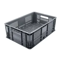 ENERGY PLUS - Canastilla Plástica Industrial Perforada Apilable 60x40x18