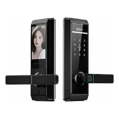 TECNOHOGAR JS - Cerradura Wifi Inteligente Facial Huella Chip Digital Llave