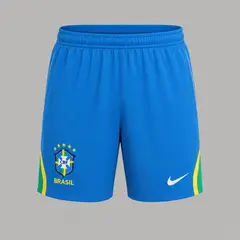 NIKE - Pantaloneta Hombre Brasil Local Stadium - Azul