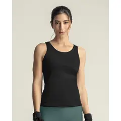 LEONISA - Camiseta deportiva top interno de buen ajuste 19AA30