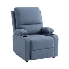 MUEBLES FIOTTI - Silla Reclinable con portavasos Tela Waheeb