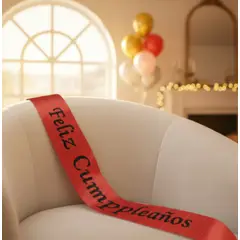 INFANTILES CAJUROMIX - Banda Corporal Feliz Cumpleaños - Rojo