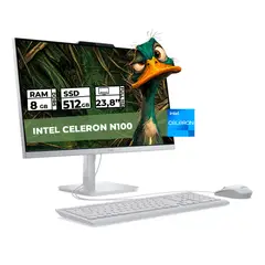Lenovo - TODO EN UNO A100 INTEL N100 8GB RAM 512GB SSD 24 FHD