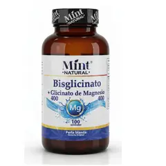NATURAL FRESHLY - ALIMENTO CON GLICINATO DE MAGNESIO X 100 UNIDADES/ BISGLICINATO- MINT NATURAL