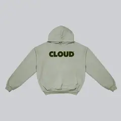 CLOUD - Hoodie BLOCK verde sobre verde