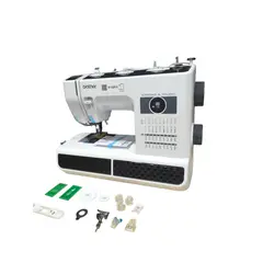 BROTHER - Máquina De Coser Recta Strong And Tough St371hd Portable Color Blanconegro 110v
