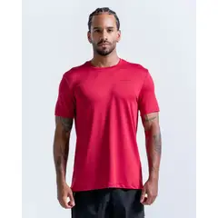 RACKETBALL - Camiseta En Malla Con Estampado, Color Rojo Para Hombre