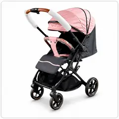 GENERICO - Coche Maleta City Rosado Plegable para Bebé con Capota Tipo Stroller