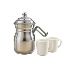 TECNOHOGAR JS - Olleta Jarra Lechera Acero Quirurgico Disco Difusor 1 Litro