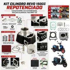 REVO - Kit cilindro completo bws 125-150cc moto repuesto