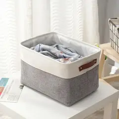 PURABOX - CESTA CESTO ORGANIZADOR PLEGABLE CAJA ALMACENAMIENTO BOLSA