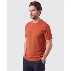 PATPRIMO - Camiseta Texturizada Cuello Redondo Hombre Para Hombre Negro
