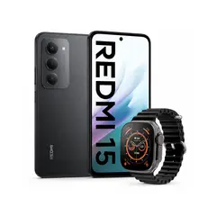 XIAOMI - Celular Redmi 15 4G 128GB 6GB Negro + Smartwatch