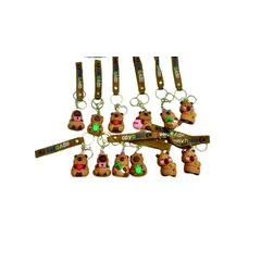 MAZUGI - Llavero Capibara Cute Friends Caucho Collection X12