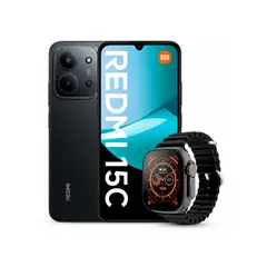 XIAOMI - Celular Redmi 15C 4G 256GB 4GB Negro + Smartwatch