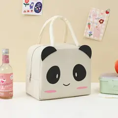 MULTIBAGS - LONCHERA TÉRMICA PORTA COMIDA ALMUERZO IMPERMEABLE NIÑO COLEGIO-PANDA