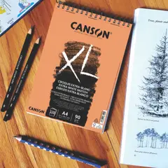 CANSON - Block Xl Croquis Blanco (Salmón) 90 grs A4 x 120 Hj