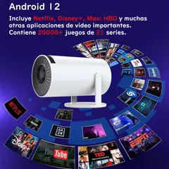 CHINA GLAZE - Proyector 4k con videojuegos
