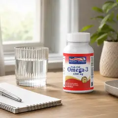 HEALTHY AMERICA - Omega 3 Fish Oil 1200 Mg 60 Softgels