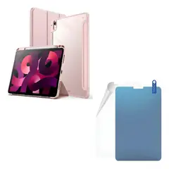GENERICO - FORRO ESTUCHE SMART CASE CRISTALPARA TABLET XIAOMI REDMI PAD PRO 12.1 + PAPER LIKE PARA TABLET ROSA