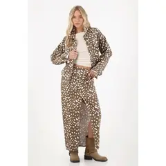 TENNIS - Chaqueta oversize con manchas para mujer