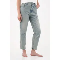 TENNIS - Jean Mom fit clásico azul para mujer