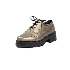 BALLERINA - Zapato Oxford Para Dama Plata Ballerinas Olivia.