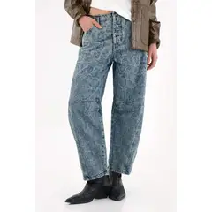 TENNIS - Jean Horseshoe tiro bajo pitón para mujer