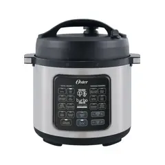 OSTER - Olla Multifuncional Turbo 5.7 Lts, Recubrimiento DiamondForce, Accesorios Incluidos Plateado