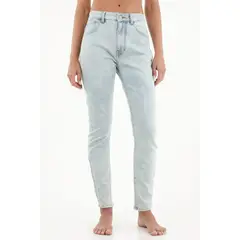 TENNIS - Jean Jegging de tiro alto azul claro para mujer