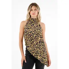 TENNIS - Camisa con diseño de animal print para mujer