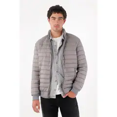 TENNIS - Chaqueta acolchada gris para hombre